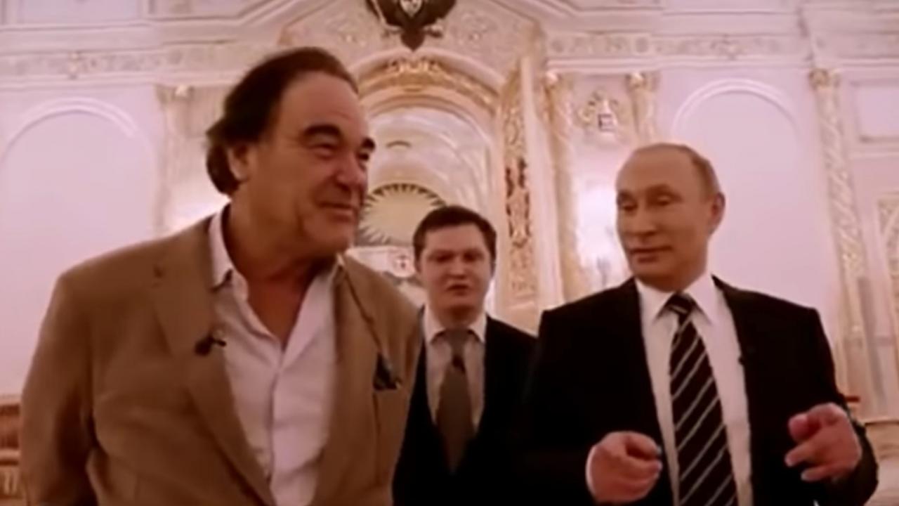 Oliver Stone y Vladimir Putin. 