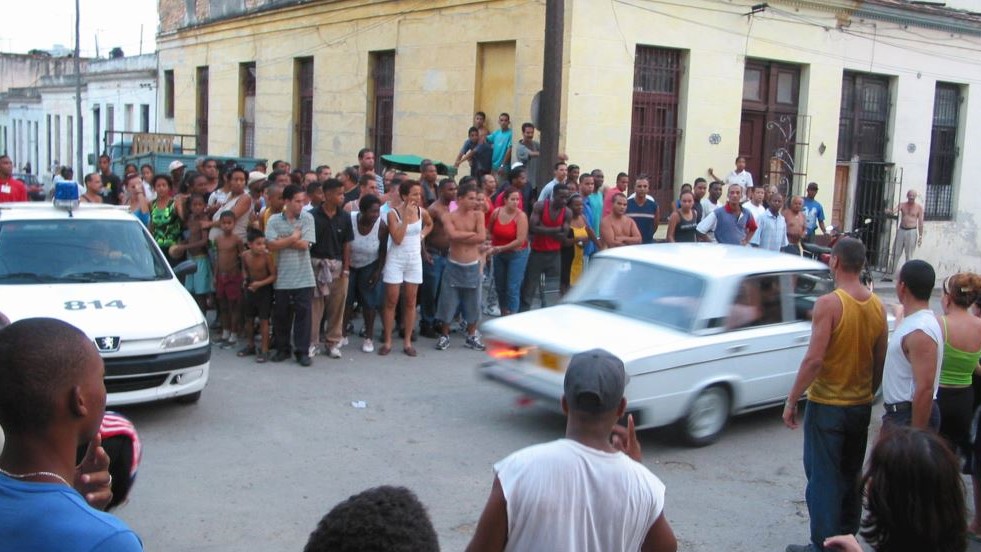 Operativo represivo en Cuba.