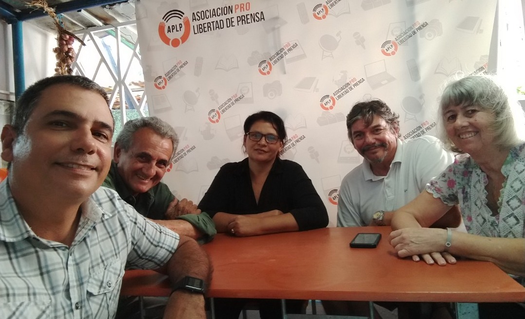 Miembros de la Asociación Pro Libertad de Prensa.
