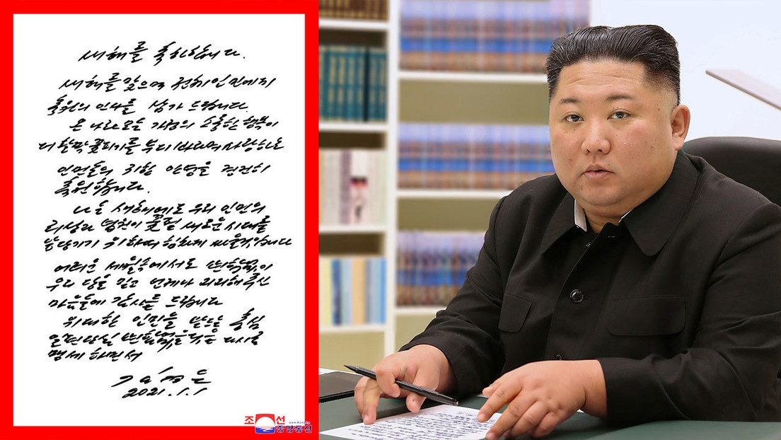 Kim Jong-un y la carta enviada. 