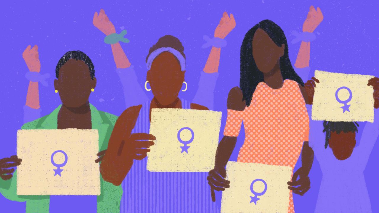 Cartel por la igualdad de género en Cuba