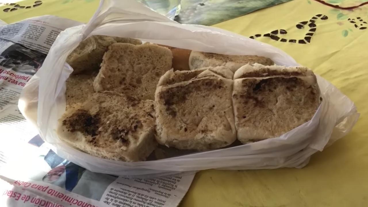 Un bolsa de pan en Cuba. 