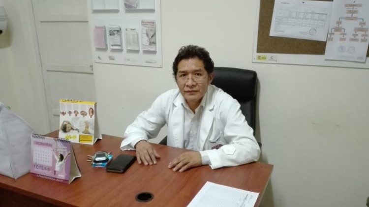 Fernando Romero, secretario ejecutivo del Sindicato de Ramas Médicas de Bolivia.