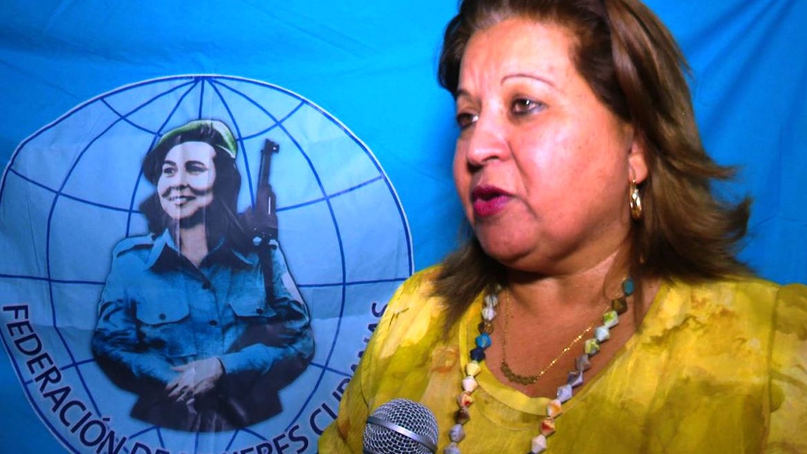 Teresa Amarelle Boué, secretaria general de la Federación de Mujeres Cubanas.