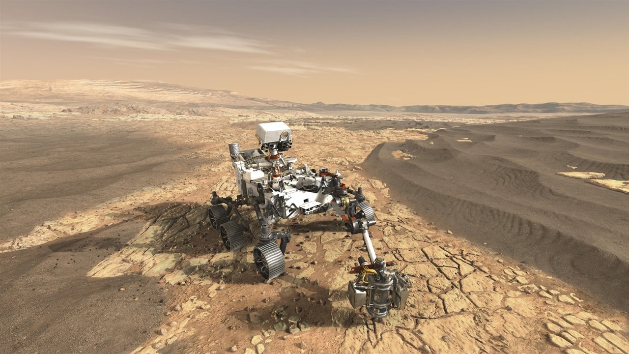 El rover Perseverance en Marte.