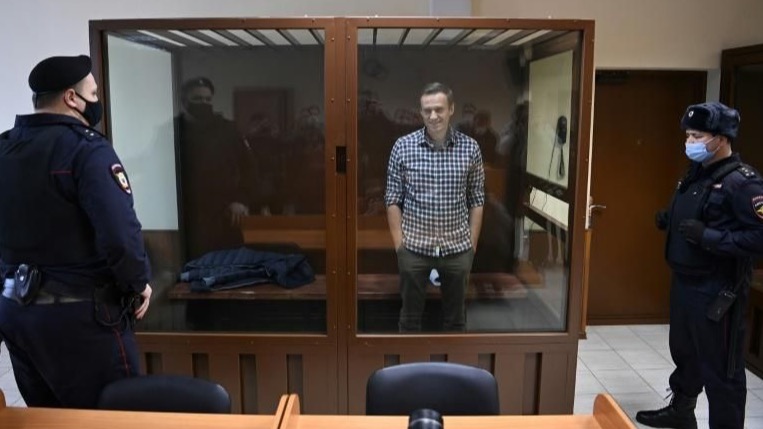 Alexei Navalny en prisión.