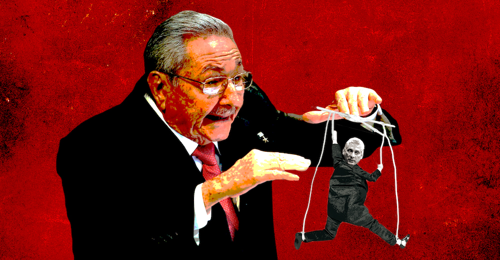 Raúl Castro y Miguel Díaz-Canel. Ilustración.