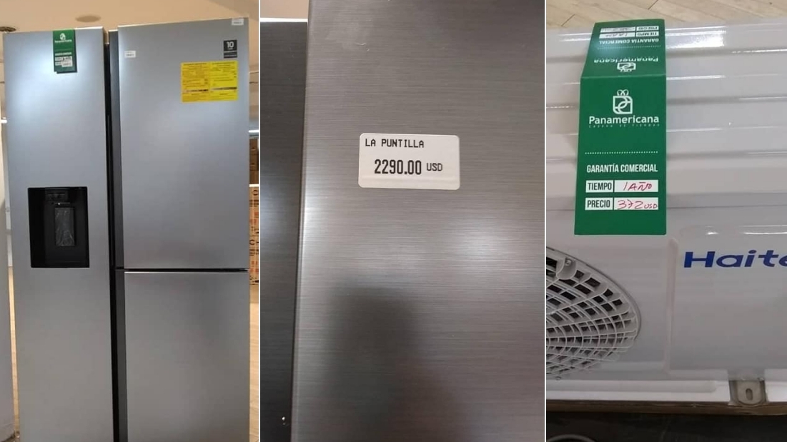 El precio de un refrigerador y un split en Cuba.