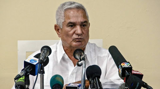 El presidente de la Federación Cubana de Béisbol, Higinio Vélez.