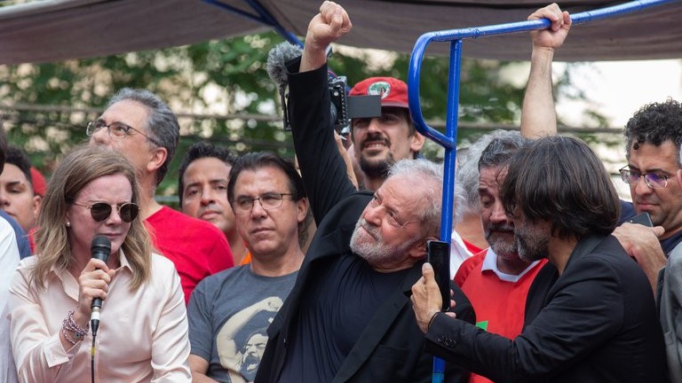 Lula en un acto público.