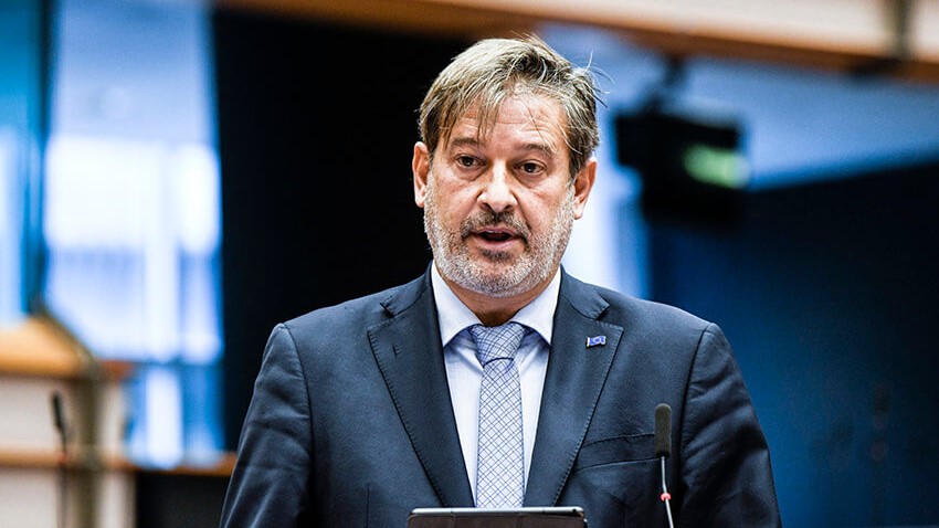 Javier Moreno Sánchez, presidente de los socialistas españoles en el Parlamento Europeo.