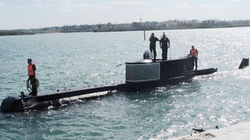 El submarino 'Delfin' de la Marina de Guerra Revolucionaria de Cuba. 