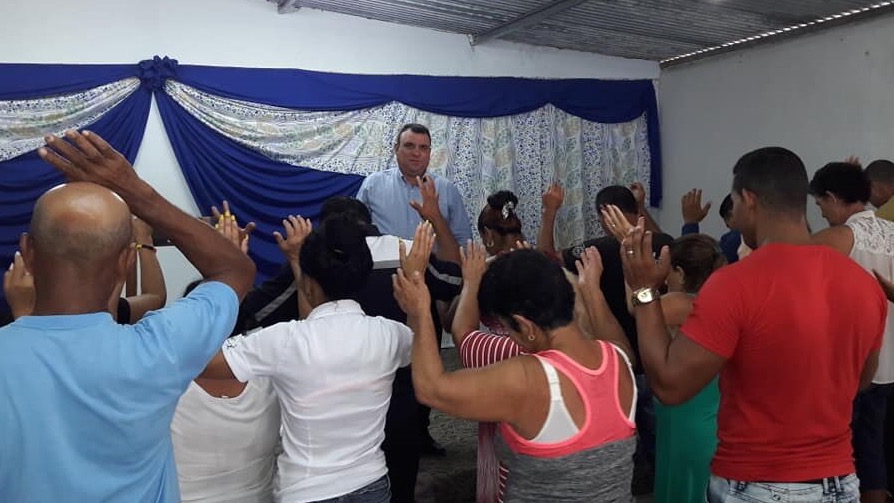 El pastor cubano Yoel Demetrio, arrestado este jueves en Las Tunas.