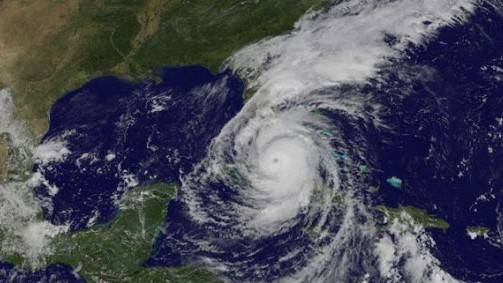 El Huracán Irma azotando Cuba en 2017.
