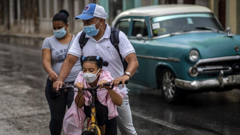 Una familia cubana durante la pandemia. 