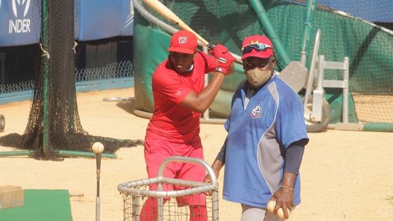 Entrenamientos del Equipo Cuba de béisbol.