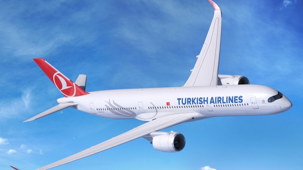 Un avion de la compaía Turkish Airlines.