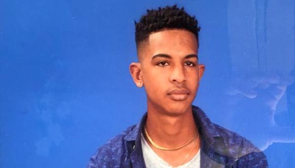 El adolescente Yoel Misael Fuentes García, herido en las protestas en Cuba.