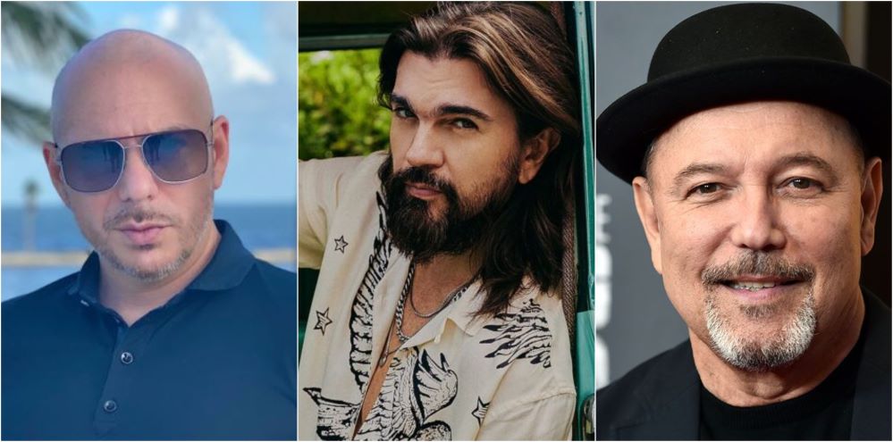 Pitbull, Juanes y Rubén Blades.
