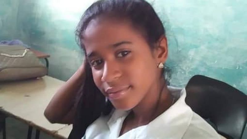 La adolescente cubana Gabriela Zequiera.