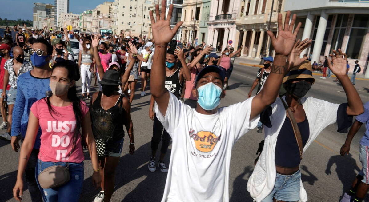 Manifestaciones en Cuba.