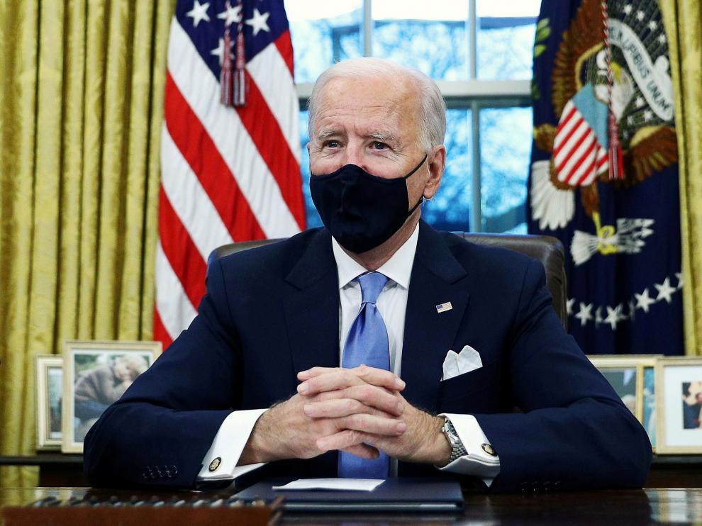 El presidente de EEUU, Joe Biden, en la Casa Blanca.