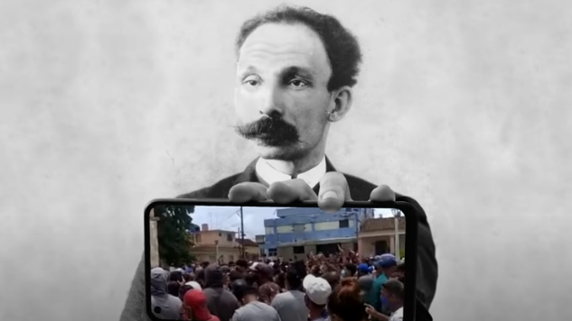 Imagen de José Martí utilizada en el videoclip 'De Cuba soy'.