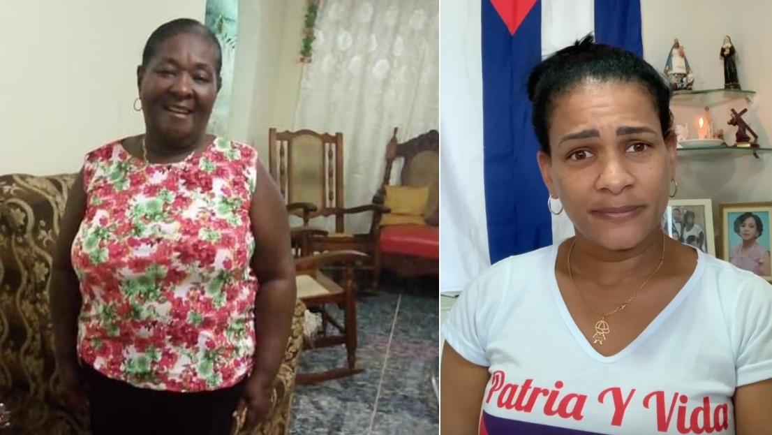 La doctora Dariamna Chamizo (derecha) y su abuela fallecida en Cuba.