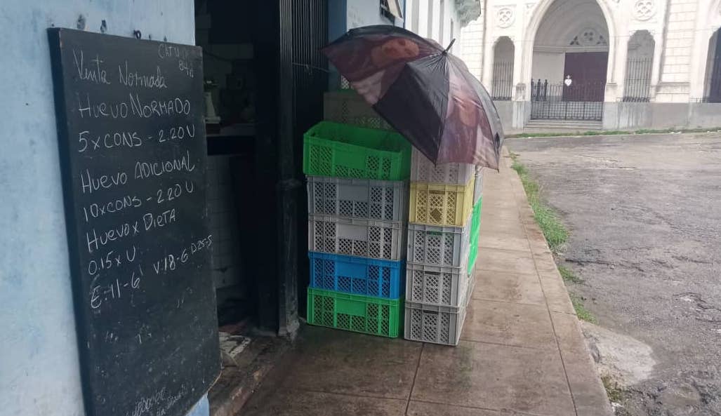 Lloviendo en La Habana.