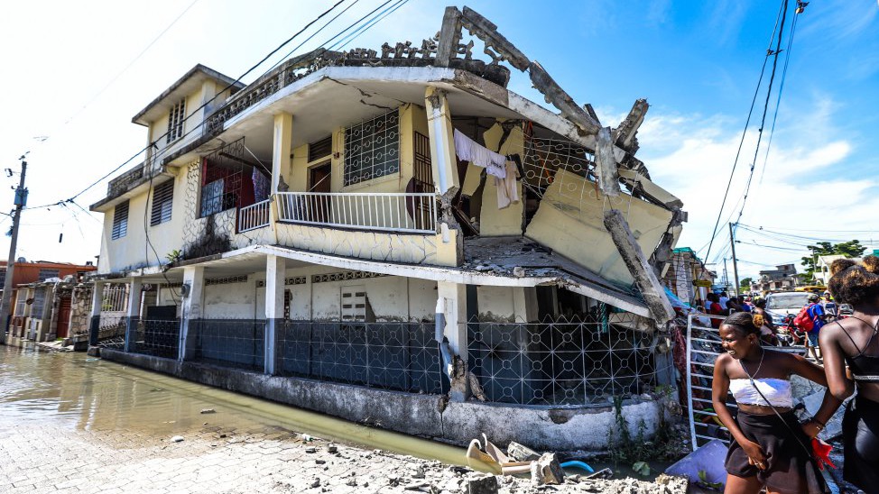 Viviendas de Haití devastadas por el terremoto.