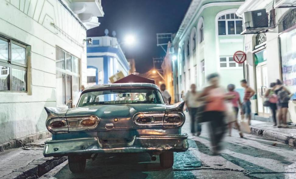 Una calle de Santiago de Cuba.