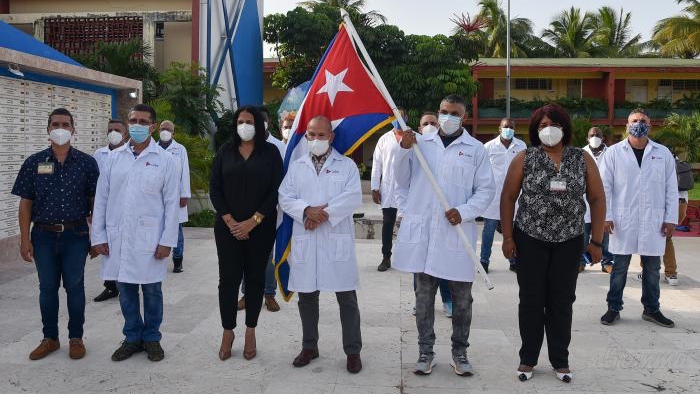 Médicos cubanos enviados a Haití.