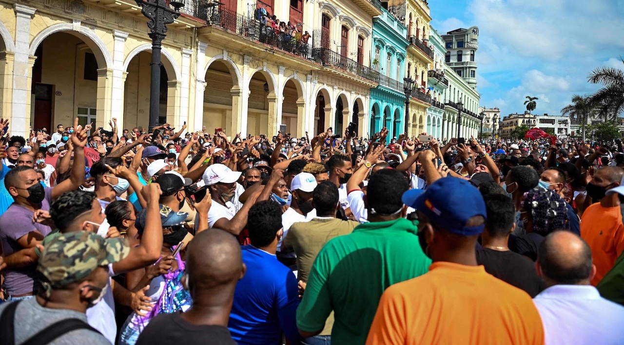 Protests in Havana on July 11.
