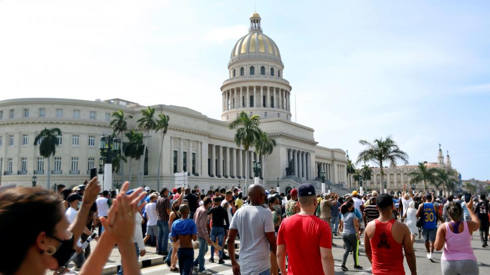 Protesta pacífica en La Habana el 11 de julio