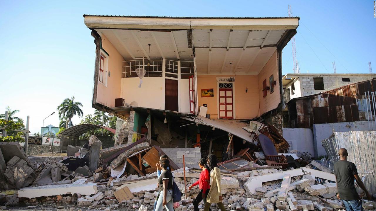 Viviendas destrozadas tras el terremoto en Haití.