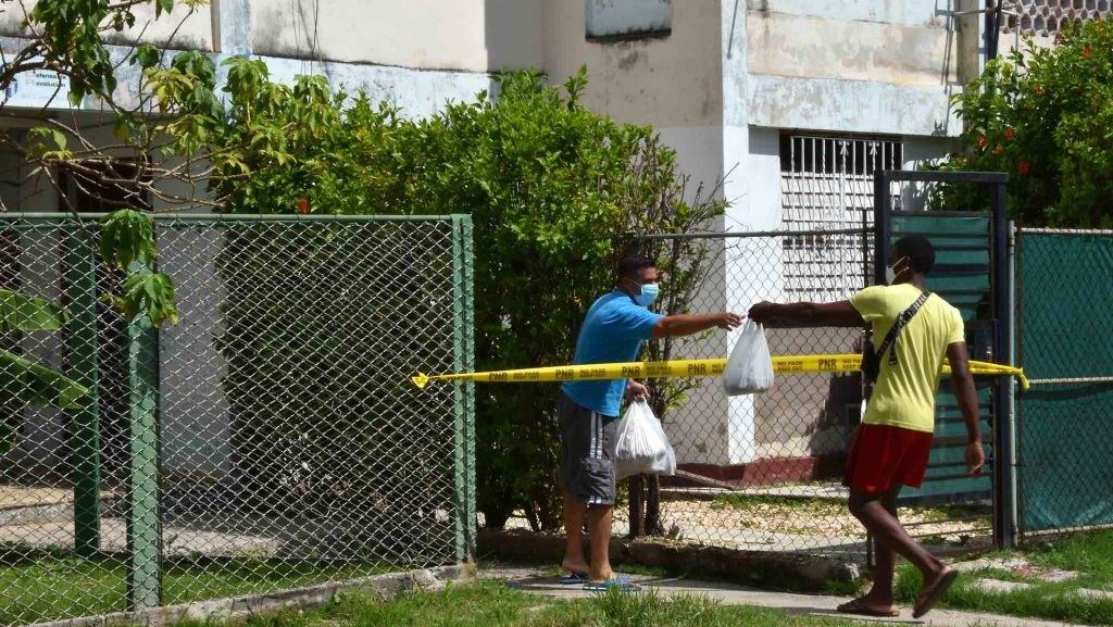 Zona aislada por casos de Covid-19 en La Habana.