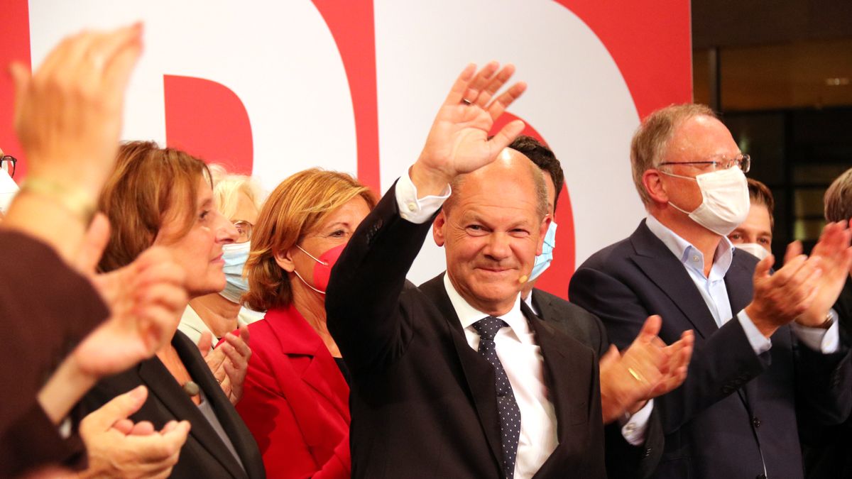 El SPD celebra el triunfo en las elecciones de Alemania.