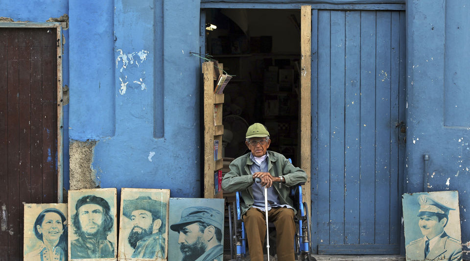 Un anciano en Cuba.