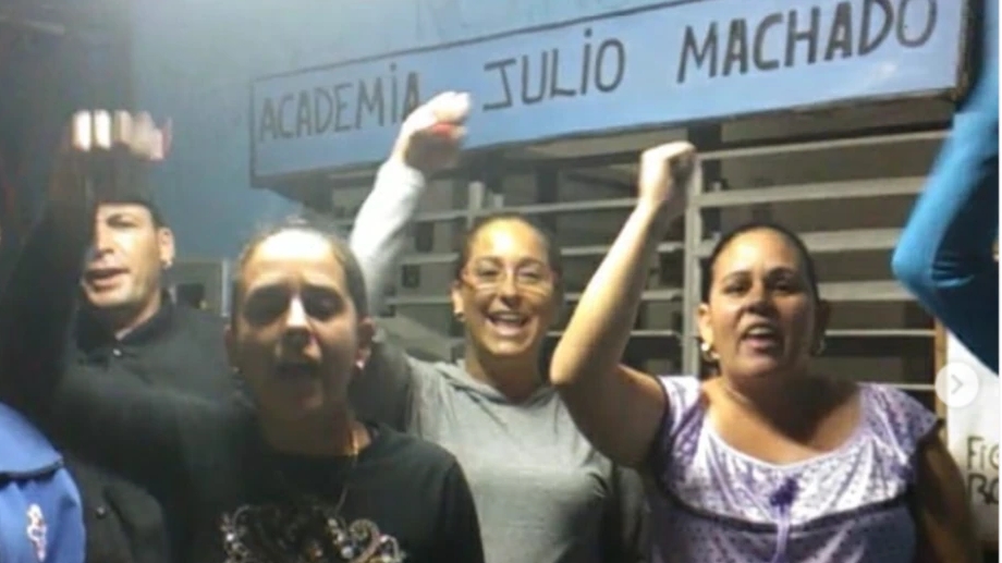 Miembros de la Academia Julio Machado en Placetas.