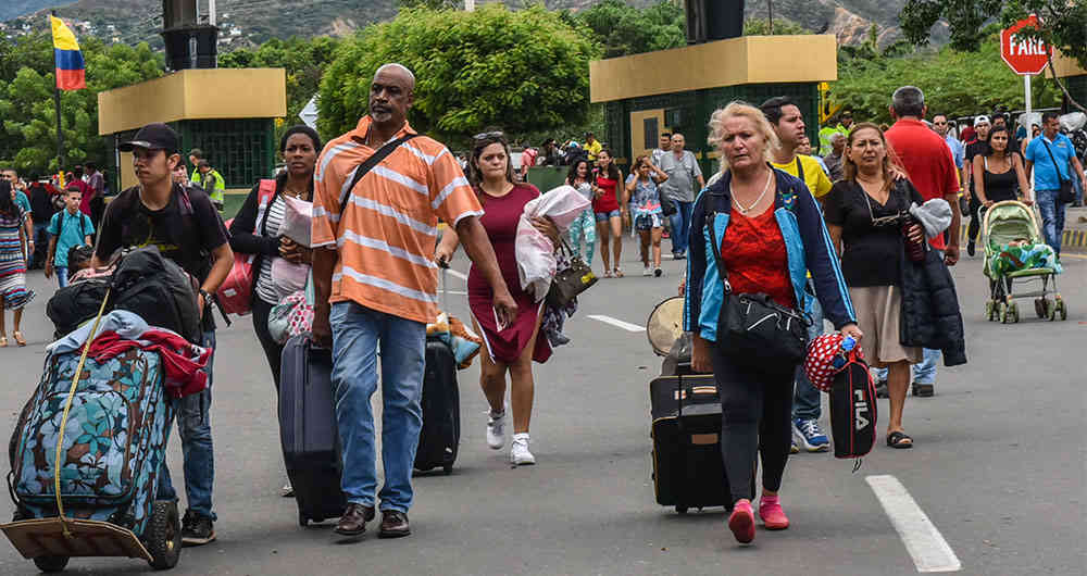 Emigrantes de Venezuela a Colombia.