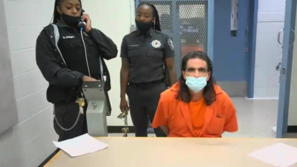 Alex Saab durante su comparecencia ante un juez desde prisión.