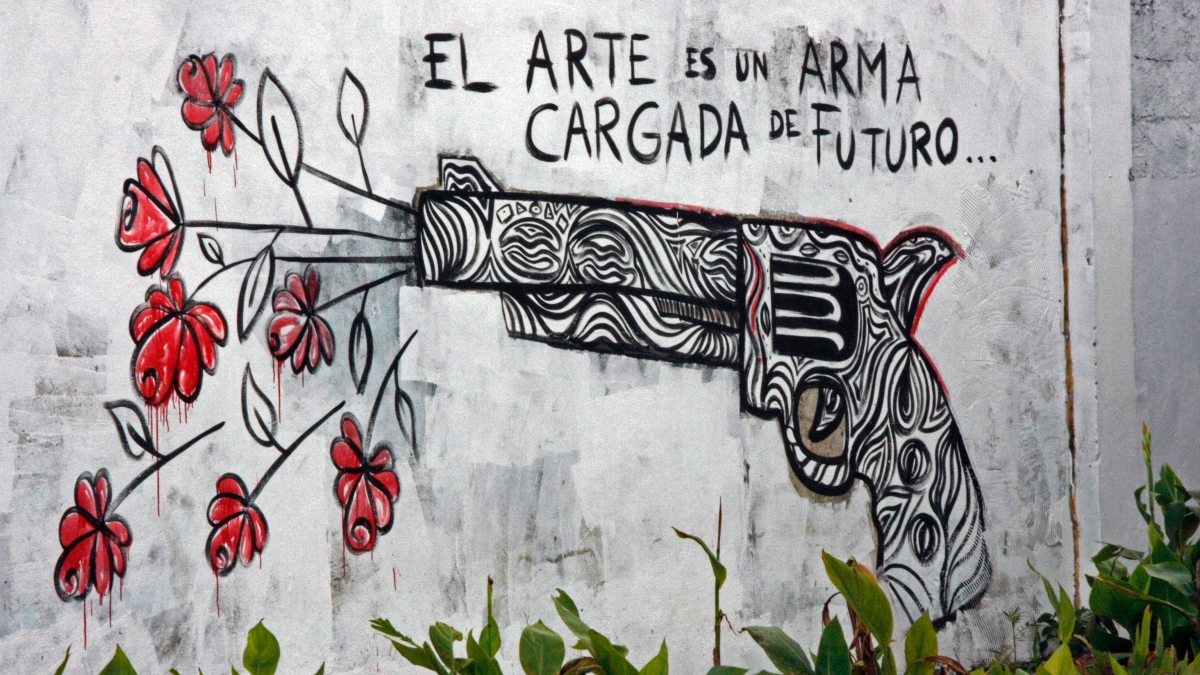 Un graffiti en La Habana.