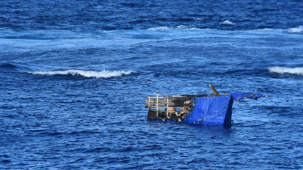 Una embarcación de balseros cubanos interceptada en EEUU.