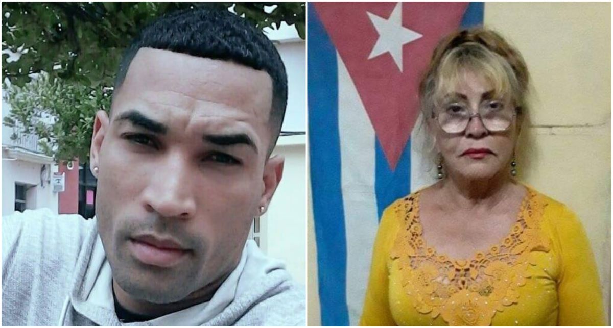El joven cubano Maikel Porro Leyva y la activista Yolanda Carmenate Fernández.