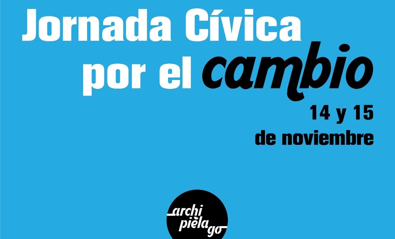 Cartel de la jornada cívica por el cambio en Cuba.