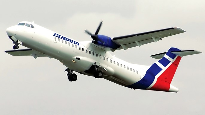 Avión de Cubana de Aviación.