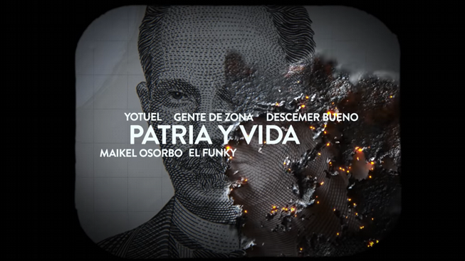 Video de la canción 'Patria y Vida'.