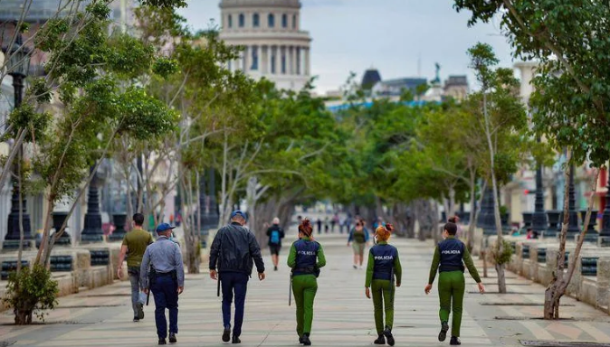 Vigilancia policial en La Habana el 15N.