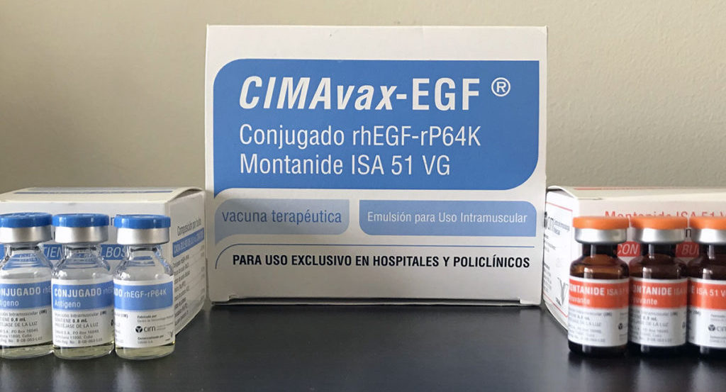 Vacuna terapéutica cubana contra el cáncer de pulmón.