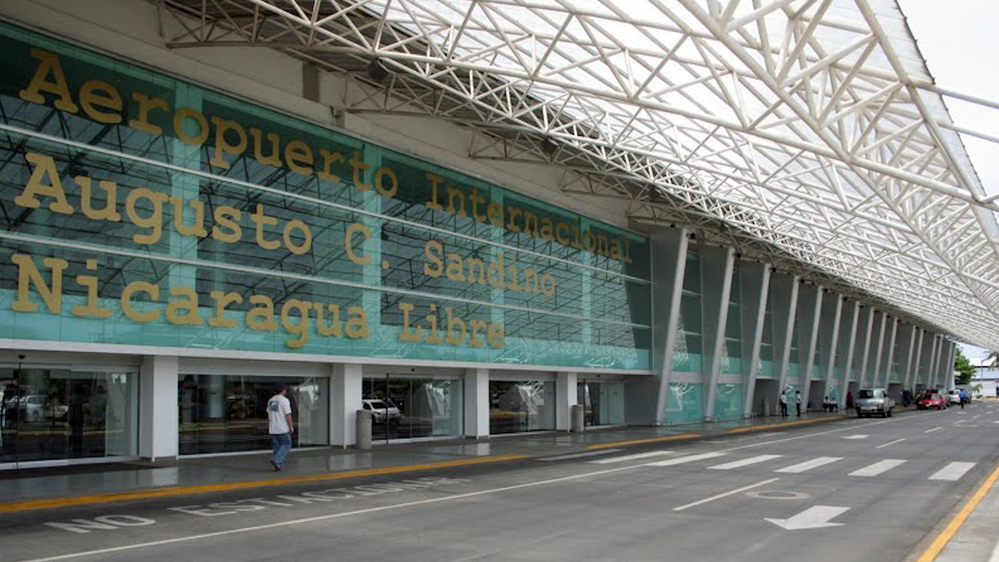 El aeropuerto internacional de Managua, Nicaragua.